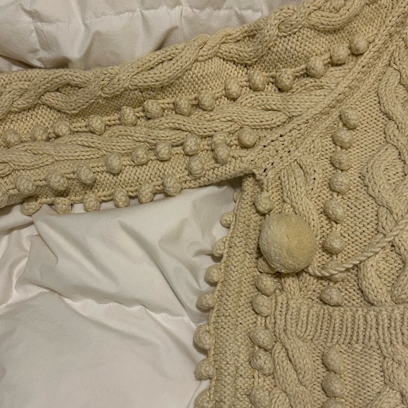 Doen Pomme Cream Cardigan in size medium - Picture 5 of 6